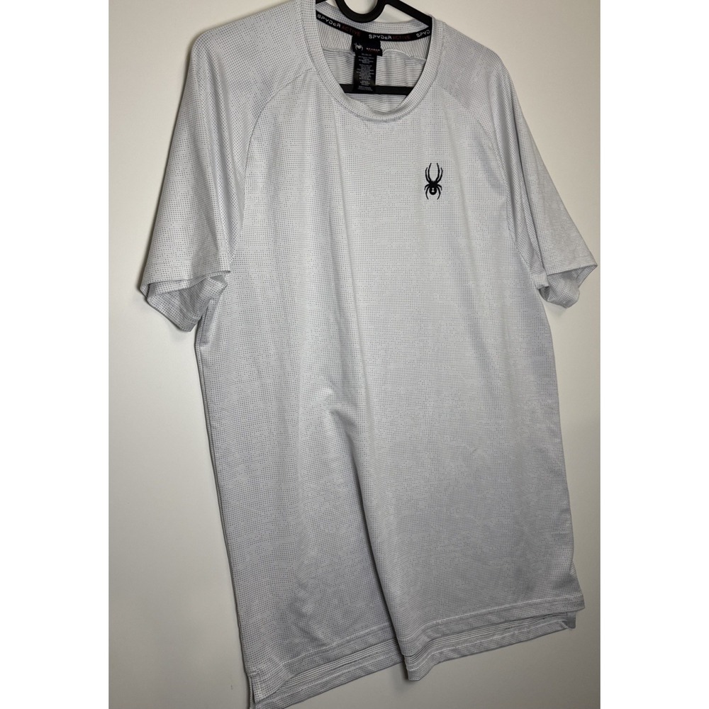 Spyder Proweb Men's Athletic Performance Short Sleeve T-Shirt White Black Size M